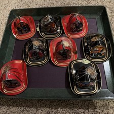 2002 Bradford Editions Courage Under Fire Porcelain Ornaments Fire Fighters ~24 picture
