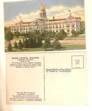 State Capitol Building, Cheyenne, Wyoming Postcard Unused 1955 Or Earlier Linen picture