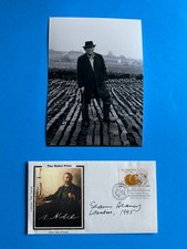 Seamus Heaney (Nobel Prize Literature 1995) Signed Nobel Prize Silk Colorano FDC picture