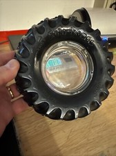 Vintage CO-OP Tire Ashtray Agri-Power USA Farm Tractor Combine Home Office Decor picture