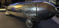 RHardware Art Deco Silver Plated Zeppelin Cocktail Martini Shaker picture