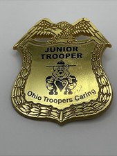 Ohio Junior Trooper Kids Plastic Badge - Ohio State Troopers Highway Patrol picture