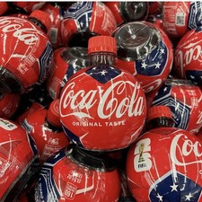 Lot of 4 Coca-Cola Coke Fifa World Cup 2026 Soccer Ball Shape 13.5 Oz - Coke picture