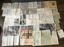 WWII Fort Benning GA Infantry School Training Map Lot Combat Battle US Army WW2 picture