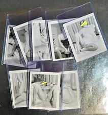 1940-50’s Promiscuous LINGERIE PHOTO SET 🔥9 PC. 📈 Beautiful Faced Model GOLD💎 picture