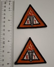 WW2 Dutch NSB Woven EM Sleeve Insignia. picture