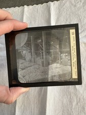 Magic Lantern GLASS Ephemera Cut Rags after Washing Paper Mills, Holyoke, Mass picture