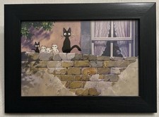 Kiki’s Delivery Service Framed Art Postcard Official Art Black Authentic picture