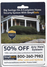 SimpliSafe Home Security Discount Card picture