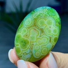 14G  Rare Natural Gobi Agate Eye Agate/Crystal PalmStone Madagascar picture