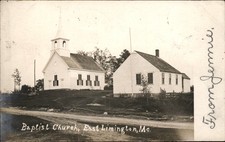 East Limington Maine ME Baptist Church c1907 Real Photo Vintage Postcard bhn picture