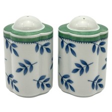 Villeroy & Boch Switch 3 Salt and Pepper Shaker Set Blue Green White Porcelain picture