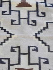 XFINE TAPESTRY GRADE VINTAGE NAVAJO INDIAN TOADLENA AREA TWO GREY HILLS RUG XLNT picture