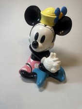 Vintage Schmid Minnie Mouse Ceramic Music Box “It’s A Small World ” TESTED picture