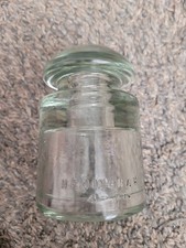 Vintage Hemingray 11-49 CSC Clear Glass Insulator picture