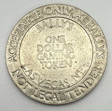 Bally’s Las Vegas Nevada $1 Slot Gaming Casino Token 1986 picture