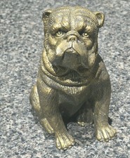 Vintage Bombay Company Cast Iron Bronzed Bulldog Figurine Heavy Doorstop... picture