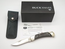 2025 Buck 111 Sealth Run #009 Limited Ebony Handle Magnacut Folding Hunter Knife picture