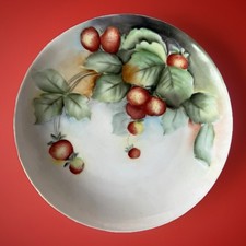 Antique JHR Hutschenreuther Bavaria Collector Plate Hand Painted Strawberries picture