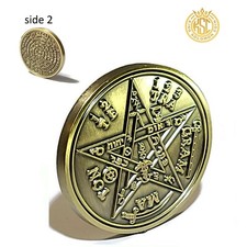 Tetragrammaton Seal Sacred Pentagram Protection Amulet 72 Names of God picture