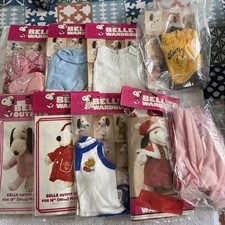 Lot of 9 Vintage Peanuts Snoopy Belles Wardrobe Outfits Plush Clothing picture