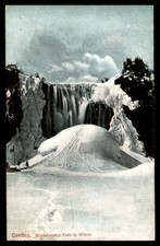 Postcard Quebec Montmorency Winter Waterfall Scene picture