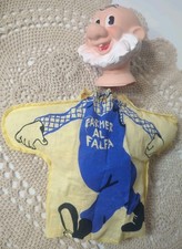 Vintage Ideal Toy Co~Terry Toons~ Farmer Alfalfa Puppet 50's/60's (Damaged)  picture