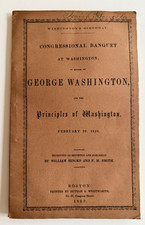 1852 Washington's Birthday Congressional Banquet Wash DC Early Americana picture
