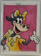 2026 Topps Chrome Disney Sketch Card Clarabelle Cow 1/1 Artist Crockett picture