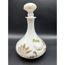 Antique Milk Glass Barber Bottle Vanity Bottle picture