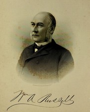 1888 Engraving WILLIAM A. RUSSELL Essex County Lawrence Ma. Genealogy History picture