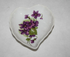 J.W.K. Heart Shape Purple Violet Floral 4