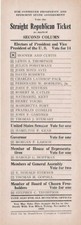 1928 Herbert Hoover and Charles Curtis New Jersey Republican Ticket picture