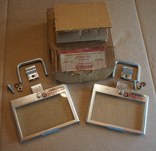 Super Vintage PORTER-CABLE/ROCKWELL-PAIR Of Safety GLASS Eye SHIELDS & Hardware picture