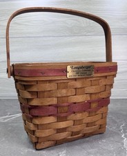 VTG Longaberger Christmas Collection 1989 Edition Holiday Basket NO LINER picture