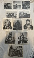 Vintage Native American Photo Prints Lot 9.5x12 Chief Joseph Quanah Parker Sioux picture