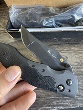 DISCONTINUED CRKT #1131 Black PHARAOH KNIFE NEVER USED IN BOX Rare picture