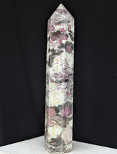 Pink Tourmaline Tower Point Crystal Large Big Tall Chakra Gemstone picture