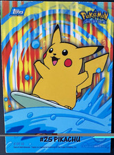 ERROR CARD Topps TV Animation Edition Pokémon #25 Pikachu Chase 2/10 2000 picture