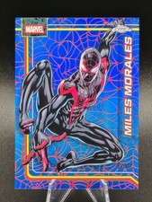 2026 Topps Chrome Marvel MILES MORALES Blue & Red Spider-Web Refractor /62 #78 picture
