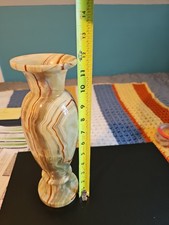 Vintage Marble Onyx Vase, 12