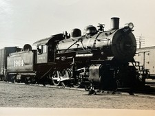 Vintage c1948 AT&SF Santa Fe No. 1964 2-8-0 Consolidation Steam Locomotive Photo picture