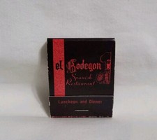 Vintage El Bodegon Spanish Restaurant Matchbook Washington DC Advertising Full picture