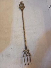 Vintage Dartmoor Pixie brass toasting fork, circa 1920s 1930s Fireplace Tool picture