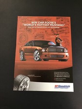 CHIP FOOSE FORD MUSTANG ORIGINAL VINTAGE PRINT AD ADVERTISEMENT PRINTED picture