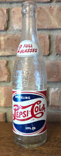 VINTAGE ACL RED WHITE & BLUE PEPSI COLA SODA BOTTLE ROANOKE, VA. 12 OZ. picture