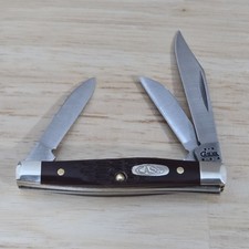 2004 Case XX 6333 SS  Knives Small Stockman Jigged Brown Delrin  00081 picture