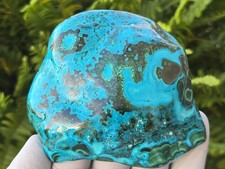 Chrysocolla & Malachite Rare Large Freeform Specimen (80 mm 329 gm) Decorative picture