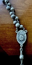 Vintage Jubilee 2000 Catholic Rosary Italy Silver Tone 4 Rome Basilicas Medals picture