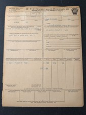 1927 Pennsylvania Railroad Freight Waybill Ephemera - Kerlins Poultry Akron NY picture